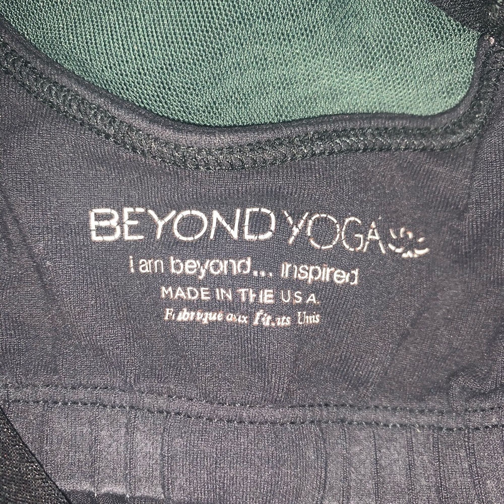 Beyond yoga black tank workout top